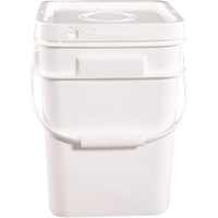 Square Pail, Plastic, 4 gal. The Estey Group
