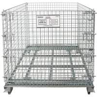 Collapsible Wire Container, 40" W x 48" D x 42" H, 4000 lbs. Capacity The Estey Group