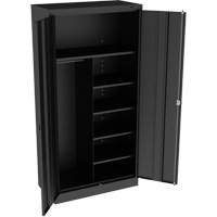 Combination Cabinet, 36" W x 18" D x 72" H, Black The Estey Group