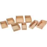 Deep Corrugated Parts Bins, 11-3/4" W x 17-1/4" D x 4-1/2" H, Beige The Estey Group