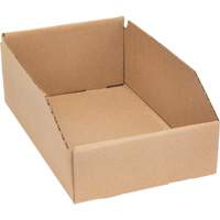 Boîtes profondes en carton ondul&eacute;, 7-5/8" la x 11-5/16" p x 4-1/2" h, Beige The Estey Group