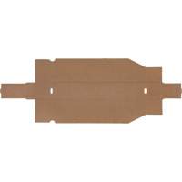 Deep Corrugated Parts Bins, 1-7/8" W x 17-1/8" D x 4-1/2" H, Beige The Estey Group