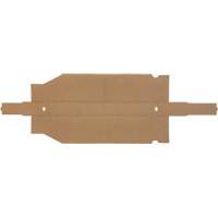 Deep Corrugated Parts Bins, 2-7/8" W x 17-1/4" D x 4-1/2" H, Beige The Estey Group