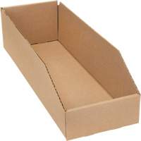 Deep Corrugated Parts Bins, 5-3/4" W x 17-1/4" D x 4-1/2" H, Beige The Estey Group
