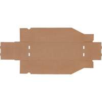 Deep Corrugated Parts Bins, 5-3/4" W x 17-1/4" D x 4-1/2" H, Beige The Estey Group