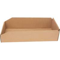 Deep Corrugated Parts Bins, 7-3/4" W x 17-1/4" D x 4-1/2" H, Beige The Estey Group