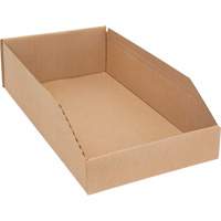 Deep Corrugated Parts Bins, 9-3/4" W x 17-1/4" D x 4-1/2" H, Beige The Estey Group