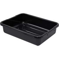 All-Purpose Ribbed-Bottom Storage Tub, 5" H x 15" D x 21" L, Plastic, Black The Estey Group