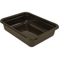 All-Purpose Flat-Bottom Storage Tub, 5" H x 17" D x 22" L, Plastic, Brown The Estey Group