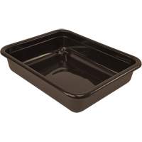 All-Purpose Flat-Bottom Storage Tub, 5" H x 15" D x 20" L, Plastic, Brown The Estey Group
