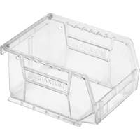 Crystal Clear Ultra Bins, 4-1/8" W x 3" H x 5-3/8" D, Clear The Estey Group