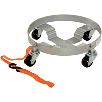 Multi-Tier Drum Dollies, Steel, 900 lbs. Capacity, 19" Diameter, Rubber Casters The Estey Group