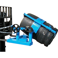 Fork Mounted Drum Lifter, 55 US gal. (45 Imperial Gal.) Drum Size, 1500 lbs./680 kg. Cap. The Estey Group