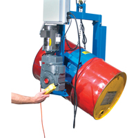 Power Drum Tilter - 1 Phase/115V, 55 US gal. (45 Imperial Gal.) Drum Size, 1500 lbs./680 kg. Cap. The Estey Group