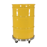 Drum Dollies, Stainless Steel, 800 lbs. Capacity, 23-1/4" Diameter, Rubber Casters The Estey Group