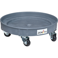 Socle roulant pour baril de confinement des fuites, 24,25" dia. X 7,625" h, Cap. de d&eacute;versement 1,5 gal. US The Estey Group