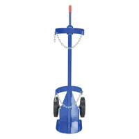 Gas Cylinder Cart, Rubber Wheels, 12" W x 15-1/2" L Base, 500 lbs. The Estey Group