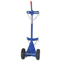 Gas Cylinder Cart, Pneumatic Wheels, 12" W x 15-1/2" L Base, 500 lbs. The Estey Group