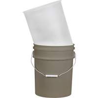 Plastic Pail Liner, 11-1/4" Dia. x 14" H, 5 US gal (4.16 imp. Gal.) Capacity The Estey Group