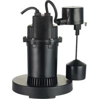 Thermoplastic Submersible Sump Pump, 2560 GPH, 115 V, 4.6 A, 1/3 HP The Estey Group