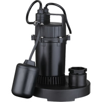 Thermoplastic Submersible Sump Pump, 2560 GPH, 115 V, 4.6 A, 1/3 HP The Estey Group