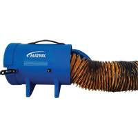 8" Air Blower with 25' Ducting & Canister, 1/4 HP, 816 CFM The Estey Group