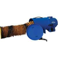 8" Air Blower with 25' Ducting & Canister, 1/4 HP, 816 CFM The Estey Group