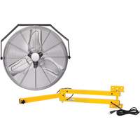 Industrial Workstation Fan Kit with Double Locking Arm, Industrial, 3 Speed, 24" Diameter The Estey Group