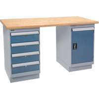 &eacute;tabli pr&eacute;conçu, Porte & tiroirs, Cap 2500 lb, 72" la x 36" p, 34" h The Estey Group