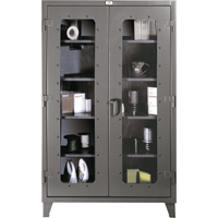 Clearview Cabinets, Steel, 4 Shelves, 60" H x 48" W x 24" D The Estey Group