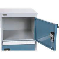 Two-Door Pedestal Workbench, 28" H x 18" W x 21" D The Estey Group