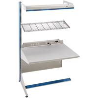 Arlink Preconfigured Workstation, 36" W x 28" D x 84" H, Single Sided Add-On The Estey Group