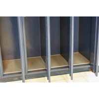 Locker Base Insert, Fits Locker Size 12" x 18", Dark Grey, Plastic The Estey Group