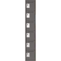 Petits casiers Clean Line, 6 niveaux, 12" x 18" x 72", Acier, Charbon, Rivet (assembl&eacute;) The Estey Group