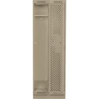 Casiers Clean Line, Bloc de 2, 24" x 15" x 76", Acier, Beige, Rivet (assembl&eacute;), Perfor&eacute; The Estey Group