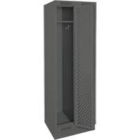 Casiers Clean Line, Bloc de 2, 24" x 15" x 76", Acier, Charbon, Rivet (assembl&eacute;), Perfor&eacute; The Estey Group