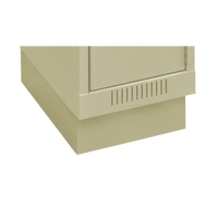 Clean Line Economy Lockers Recessed Base, 1 Banks, 4" H x 12" W x 18" D, Beige, Steel The Estey Group