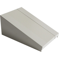 Dessus inclin&eacute; pour casiers robustes enti&egrave;rement soud&eacute; Concorde, Bloc de 1, 18" p x 12" la x 6" ha, Gris, Acier The Estey Group