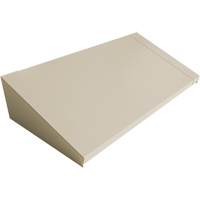 Dessus inclin&eacute; pour casiers robustes enti&egrave;rement soud&eacute; Concorde, Bloc de 3, 18" p x 36" la x 6" ha, Beige, Acier The Estey Group