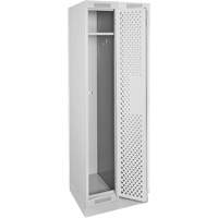 Casiers Clean Line, Bloc de 2, 24" x 15" x 76", Acier, Gris, Rivet (assembl&eacute;), Perfor&eacute; The Estey Group