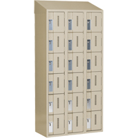 Casiers robustes Concorde, 6 niveaux, Bloc de 3, 36" x 18" x 78", Acier, Beige, Soud&eacute; (assembl&eacute;) The Estey Group