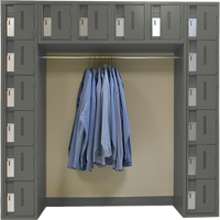 Archettes Concorde Heavy Duty Lockers, 16 -tier, Bank of 3, 18" x 72" x 72", Steel The Estey Group