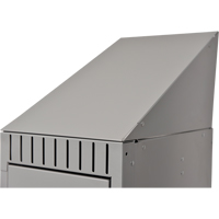 Slope Top, 1 Bank, 18" D x 12" W x 10" H, Grey, Steel The Estey Group