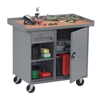 Mobile Workbench Cabinet, Laminate Surface The Estey Group