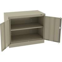 Armoire standard &agrave; hauteur de bureau, Acier, 30" h x 36" la x 18" P, Beige The Estey Group