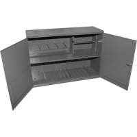Armoire pour accessoires abrasifs, Acier, 2 tiroirs, 33-3/4" x 11-7/8" x 23-7/8", Gris The Estey Group