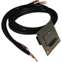 Panneau de douille polaris&eacute;e en acier inoxydable &agrave; brancher, 4 AWG, C&acirc;ble 5' The Estey Group