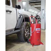 Chariot &agrave; carburant en acier de 25 gallons avec pompe rotative bidirectionnelle The Estey Group