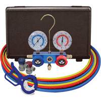 Dual Manifold Gauge Set with Manual Couplers & 3-in-1 Side Mount Can Tap Valve The Estey Group