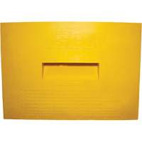 Wheel Chock, Polyurethane, Yellow, 15-1/4" W x 12-1/8" D x 10-3/4" H The Estey Group